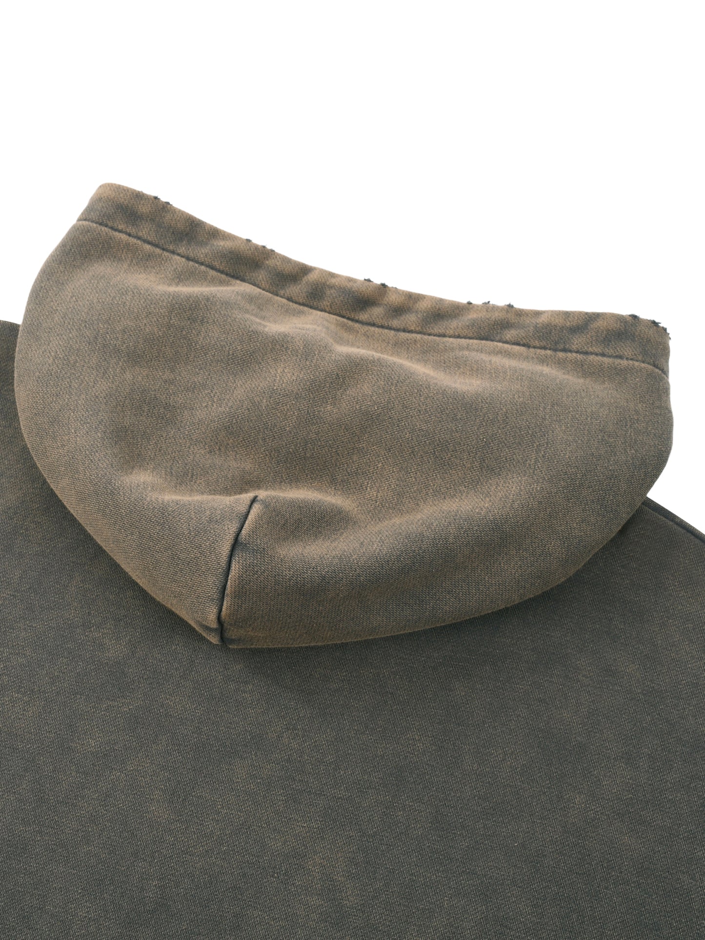 Black Clover Vintage Washed Frayed-Hem Hoodie